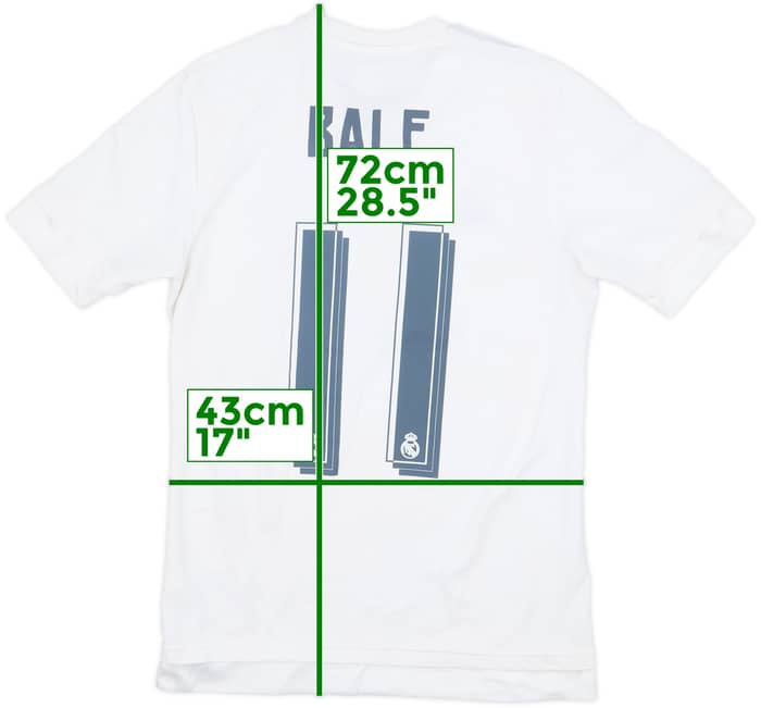 2015-16 Real Madrid Home Shirt Bale #11 - 7/10 - (S)