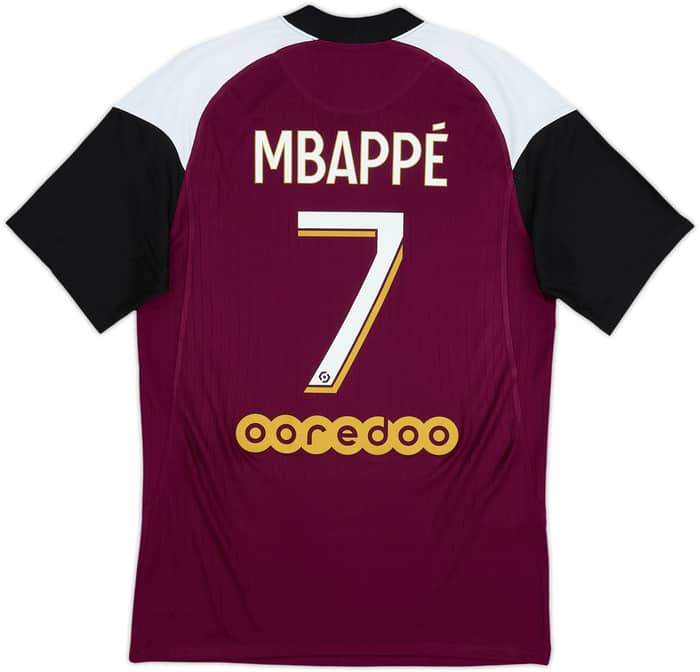 Camiseta de la tercera equipación del Paris Saint-Germain 2020-21 Mbappe #7 - 7/10 - (S)