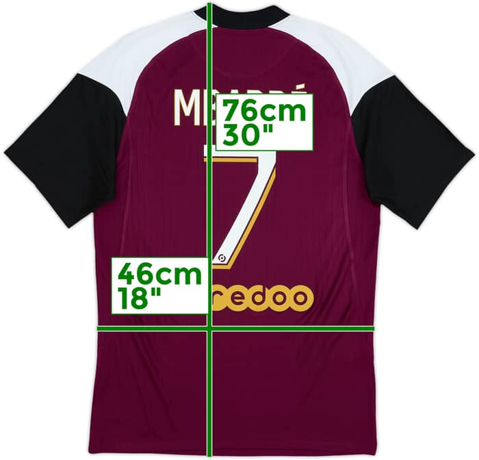 Camiseta de la tercera equipación del Paris Saint-Germain 2020-21 Mbappe #7 - 7/10 - (S)