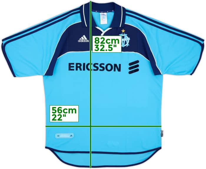 2000-01 Olympique Marseille Away Shirt Weah #29 - 8/10 - (L)