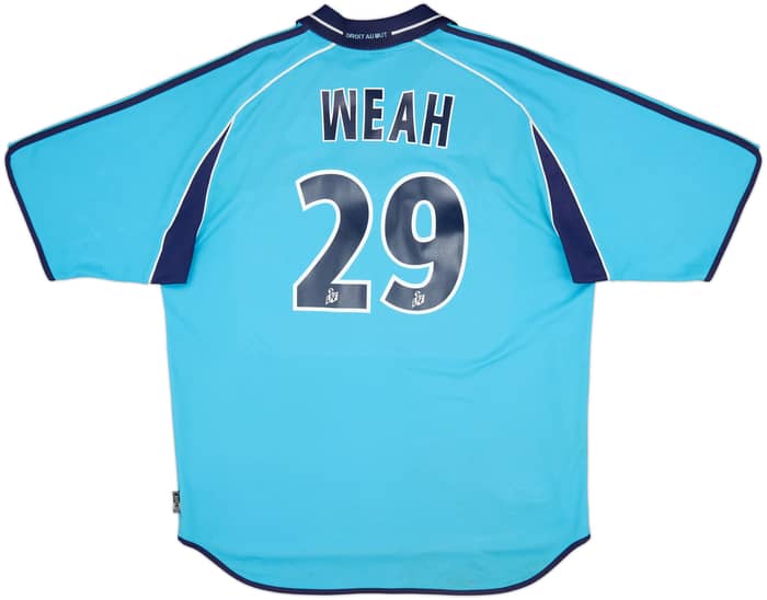 Camiseta de visitante del Olympique Marseille 2000-01 Weah #29 - 6/10 - (XXL)