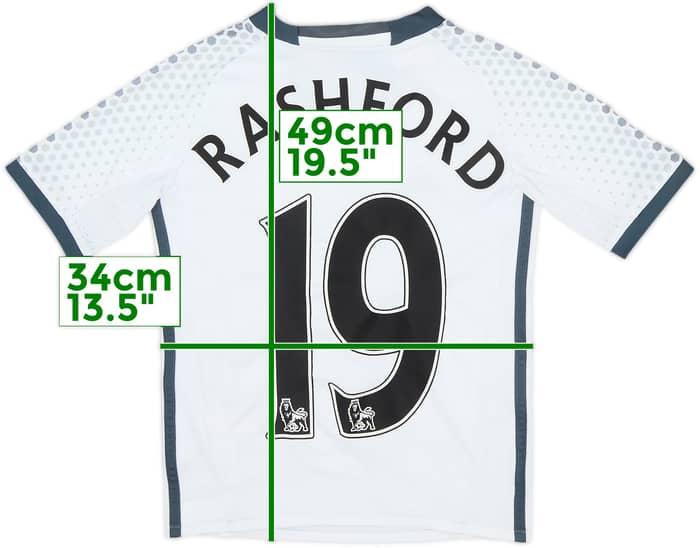 2017-18 Manchester United Third Shirt Rashford #19 - 6/10 - (7-8 Years)