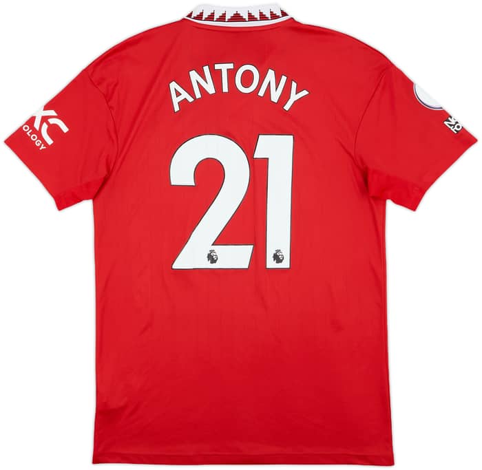 2022-23 Manchester United Home Shirt Antony #21 - 7/10 - (M)
