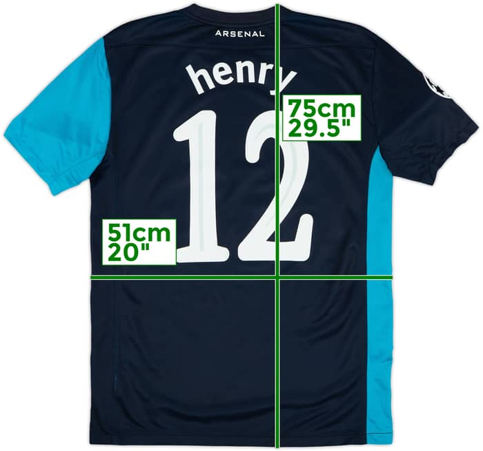 2011-12 Arsenal Away Shirt Henry #12 - 8/10 - (M)