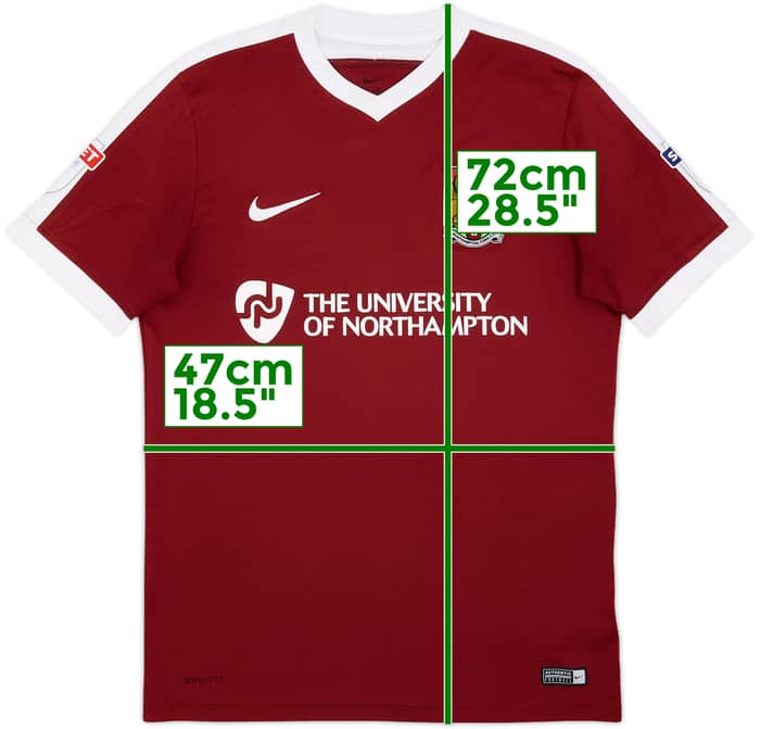 2016-17 Northampton Home Shirt - 7/10 - (M)