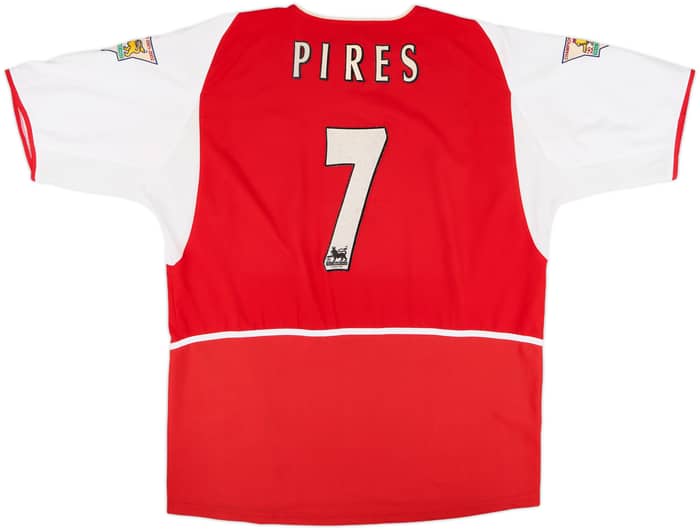 2002-04 Arsenal Home Shirt Pires #7 - 6/10 - (XXL)