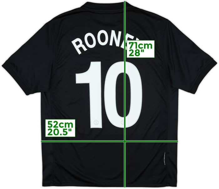 2009-10 Manchester United Away Shirt Rooney #10 - 7/10 - (M)