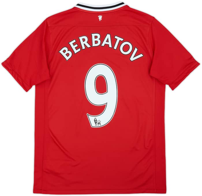 2011-12 Manchester United Home Shirt Berbatov #9 - 8/10 - (XL.Boys)