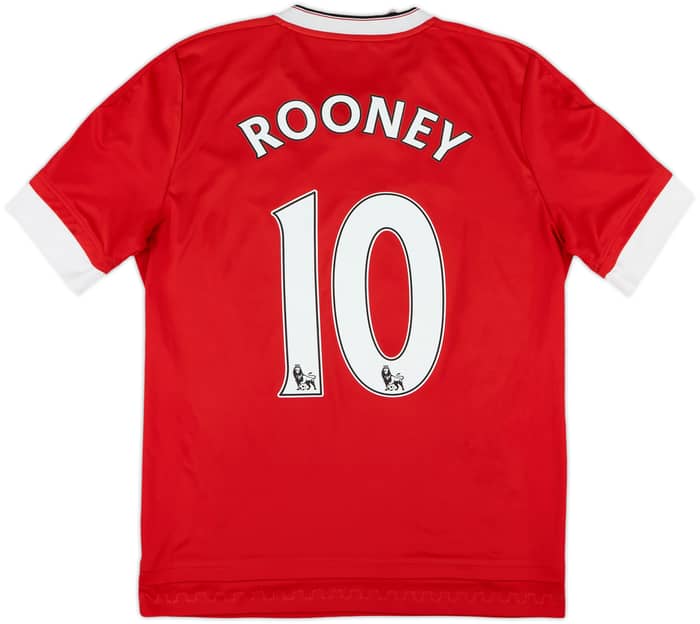 2015-16 Manchester United Home Shirt Rooney #10 - 7/10 - (XL.Boys)