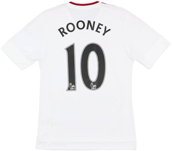 2015-16 Manchester United Away Shirt Rooney #10 - 10/10 - (XS)