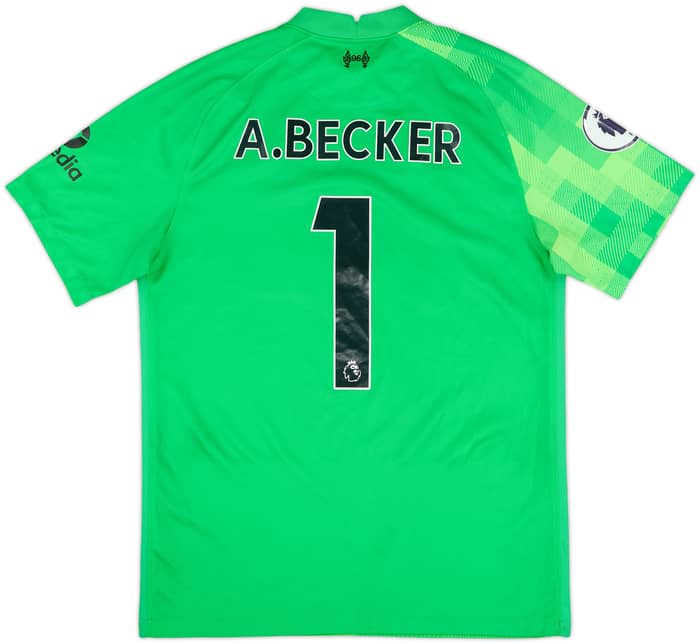 2021-22 Liverpool S/S GK Shirt A.Becker #1 - 6/10 - (M)