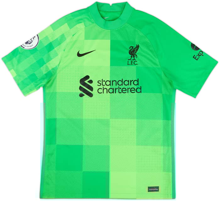 2021-22 Liverpool S/S GK Shirt A.Becker #1 - 6/10 - (M)