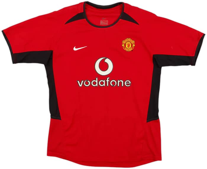 2002-04 Manchester United Home Shirt V.Nistelrooy #10 - 8/10 - (M.Boys)