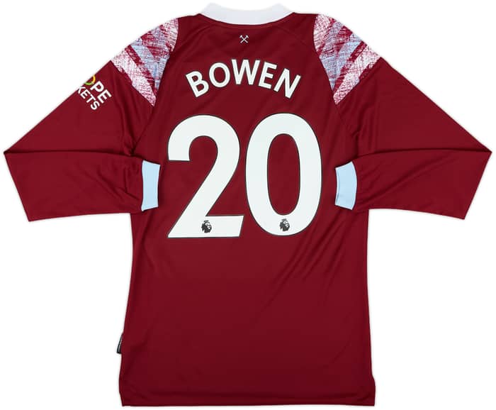 2022-23 West Ham Home L/S Shirt Bowen #20 - 10/10 - (S)