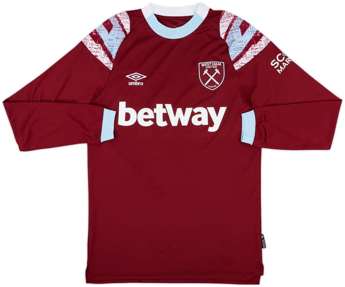 2022-23 West Ham Home L/S Shirt Bowen #20 - 10/10 - (S)