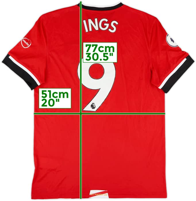2020-21 Southampton Home Shirt Ings #9 - 6/10 - (M)