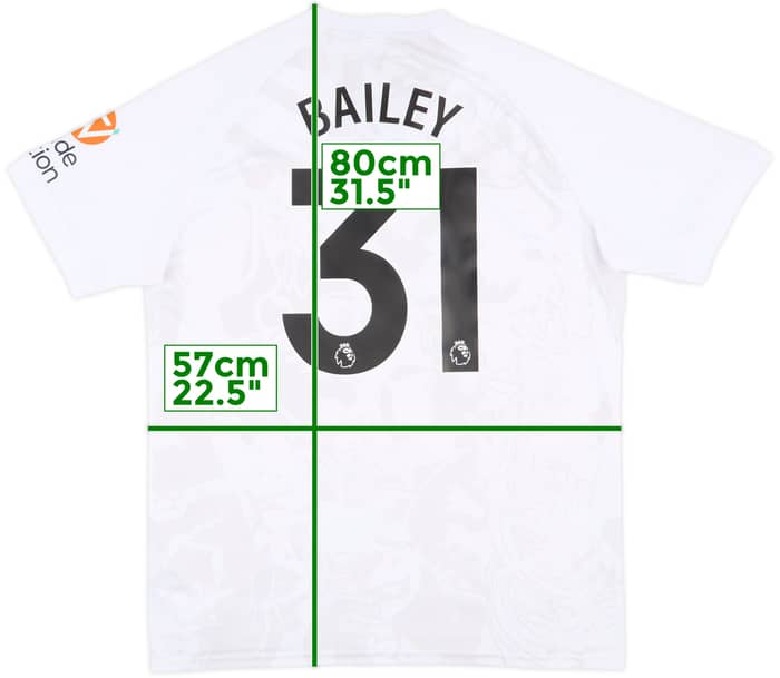 2023-24 Aston Villa Away Shirt Bailey #31 - 10/10 - (XL)