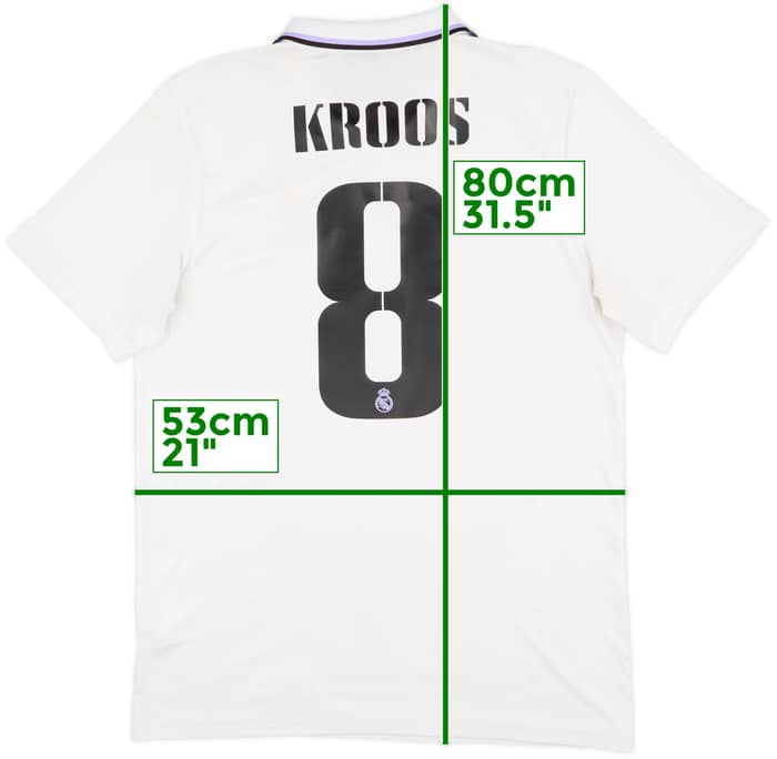2022-23 Real Madrid Home Shirt Kroos #8 - 7/10 - (L)