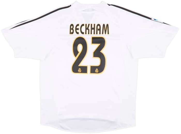 2004-05 Real Madrid Home Shirt Beckham #23 - 7/10 - (L)