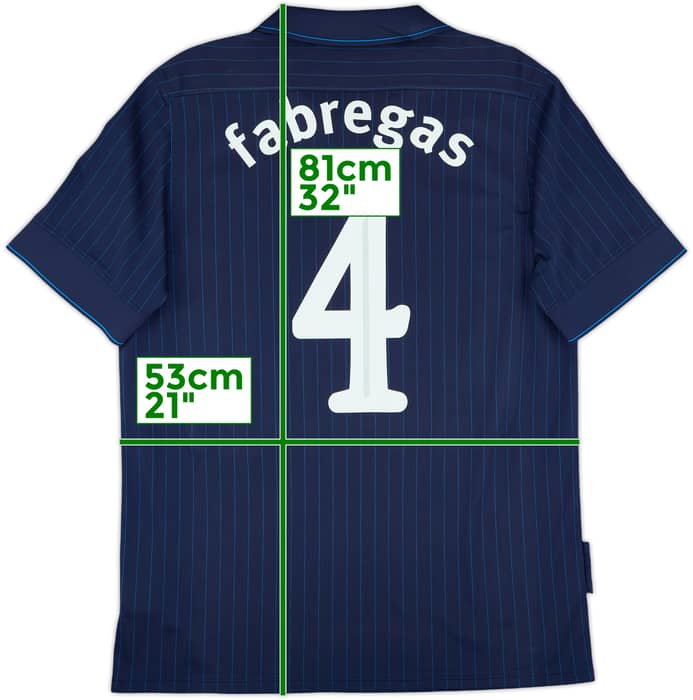 2009-10 Arsenal Away Shirt Fabregas #4 - 8/10 - (L)