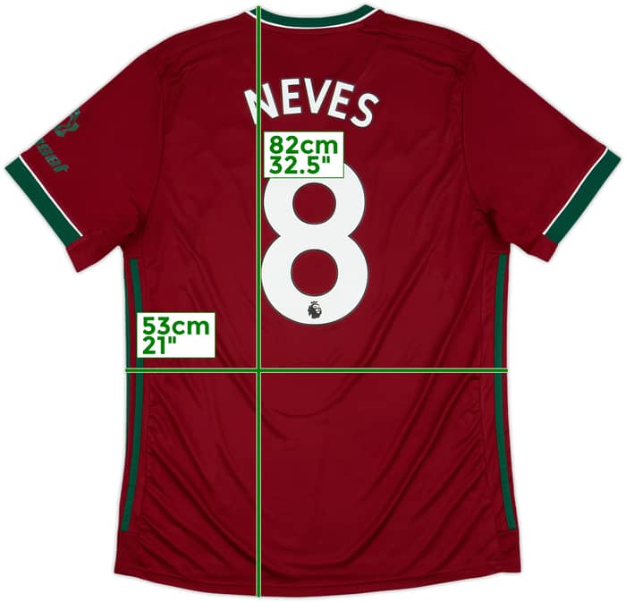 2020-21 Wolves Third Shirt Neves #8 - 8/10 - (L)