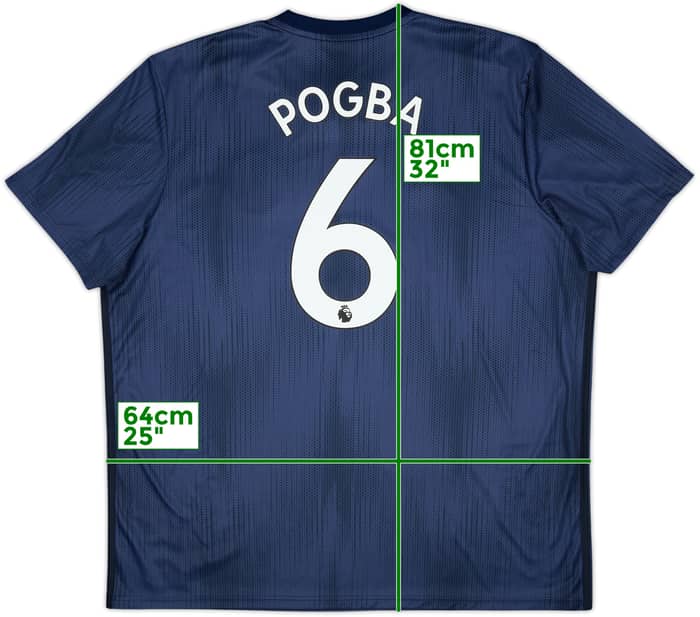 2018-19 Manchester United Third Shirt Pogba #6 - 10/10 - (XXL)