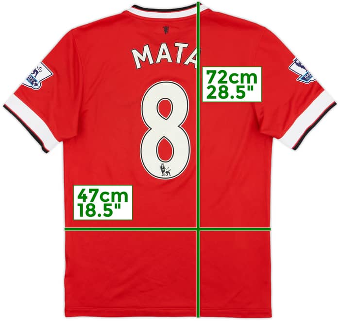 2014-15 Manchester United Home Shirt Mata #8 - 4/10 - (S)