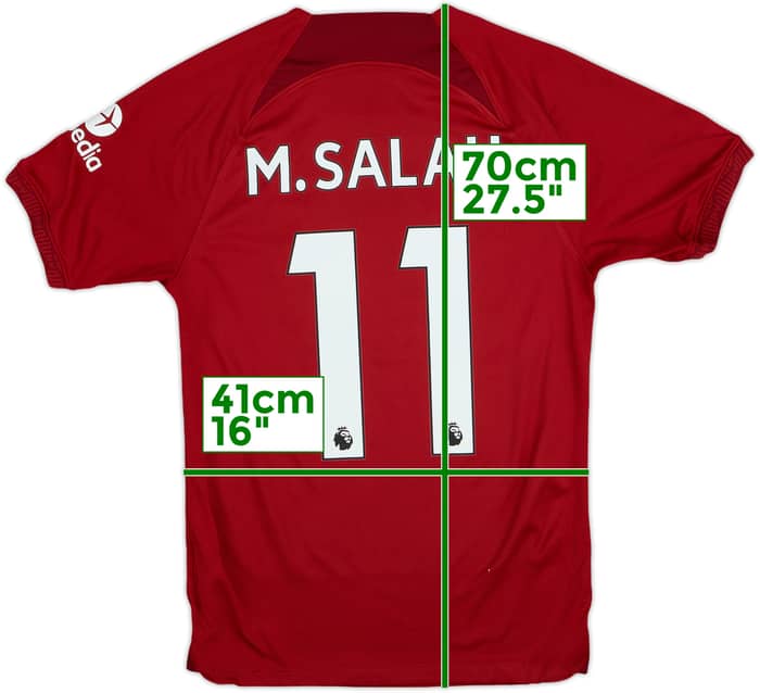 2022-23 Liverpool Home Shirt M.Salah #11 - 7/10 - (XS)