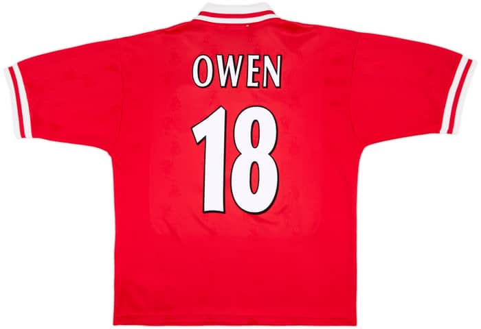 1996-98 Liverpool Home Shirt Owen #18 - 9/10 - (L)