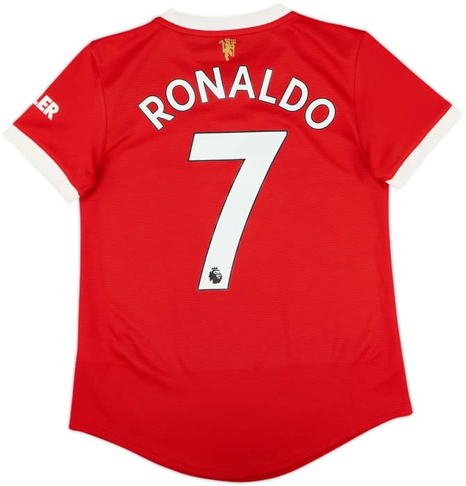 2021-22 Manchester United Home Shirt Ronaldo #7 - 10/10 - (Women's S)