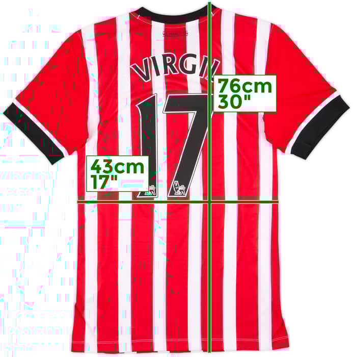 2016-17 Southampton Home Shirt Virgil #17 - 10/10 - (S)