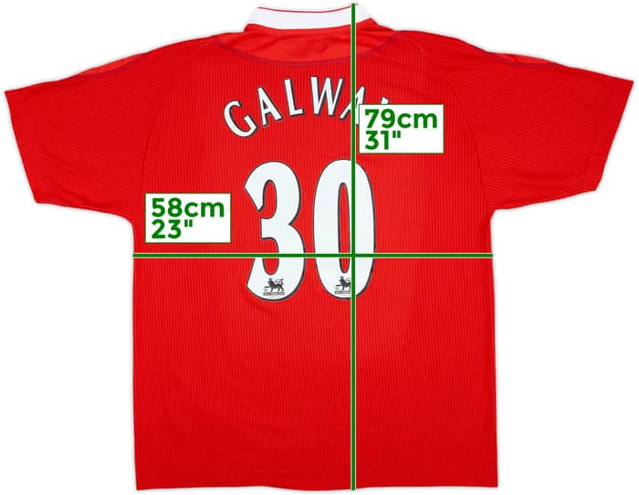 2002-04 Liverpool Home Shirt Galway #30 - 7/10 - (L)