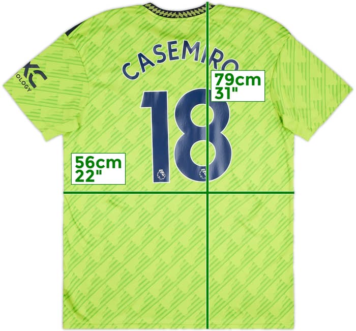 2022-23 Manchester United Third Shirt Casemiro #18 - 8/10 - (XL)