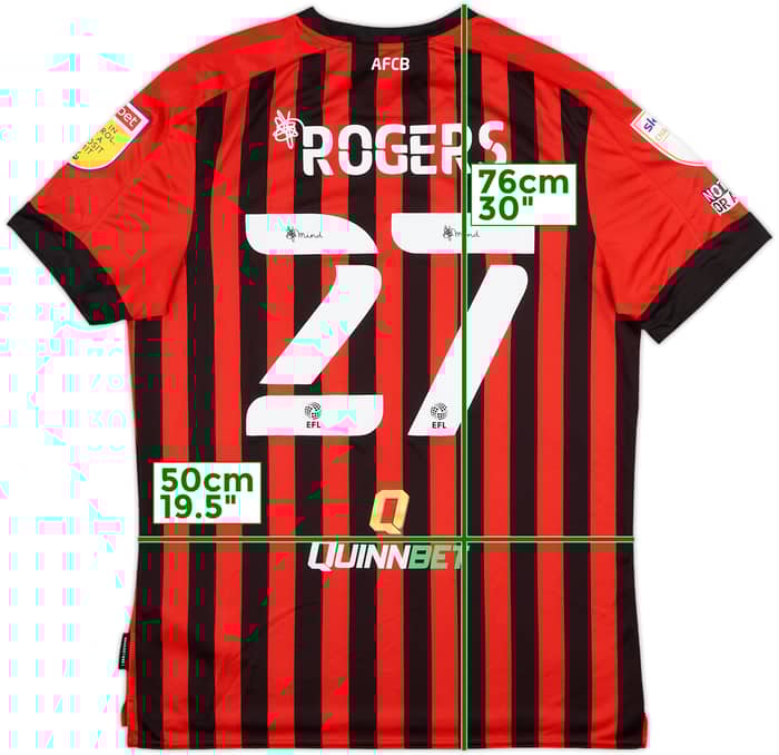 2021-22 Bournemouth Home Shirt Rogers #27 - 9/10 - (L)