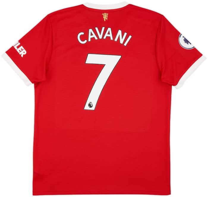 2021-22 Manchester United Home Shirt Cavani #7 - 9/10 - (L)