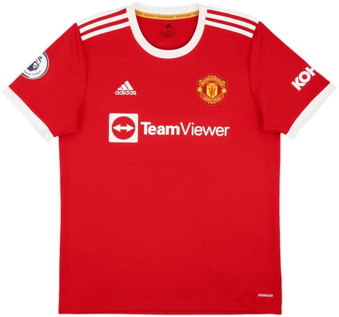 2021-22 Manchester United Home Shirt Cavani #7 - 9/10 - (L)