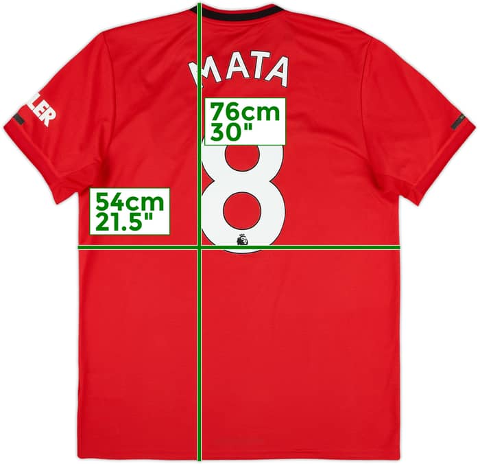 2019-20 Manchester United Home Shirt Mata #8 - 5/10 - (L)