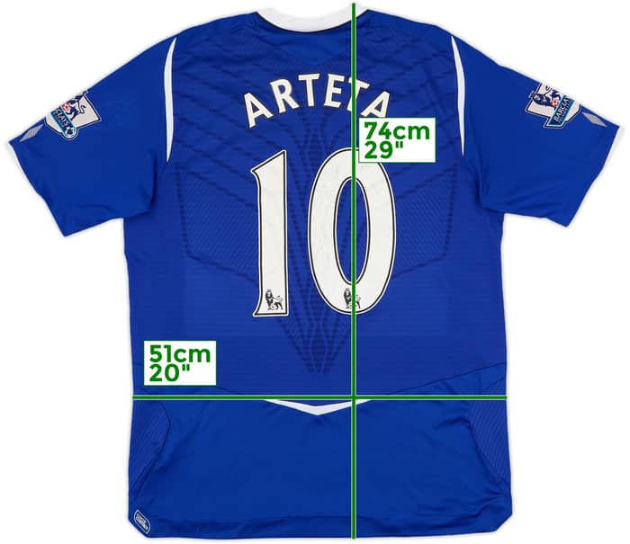 2008-09 Everton Home Shirt Arteta #10 - 6/10 - (M)
