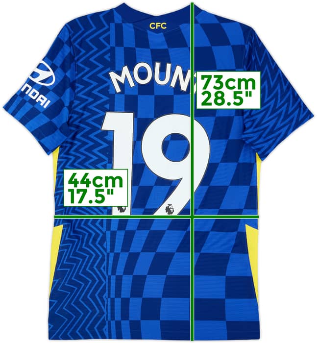 2021-22 Chelsea Authentic Home Shirt Mount #19 - 8/10 - (S)