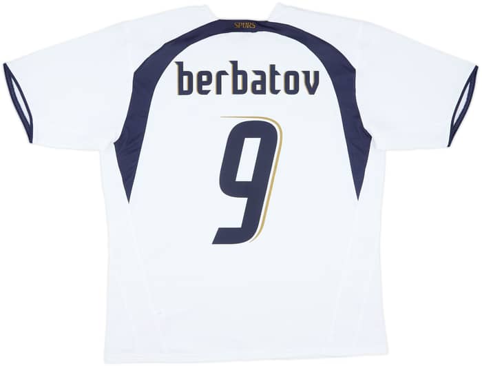 2006-07 Tottenham Home Shirt Berbatov #9 - 8/10 - (L)