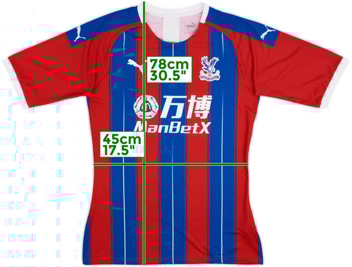 2019-20 Crystal Palace Authentic Home Shirt Zaha #11 - 9/10 - (XL)