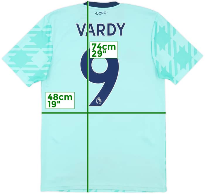 2021-22 Leicester City Away Shirt Vardy #9 - 7/10 - (S)