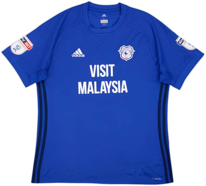 2017-18 Cardiff City Home Shirt Paterson #18 - 9/10 - (L)