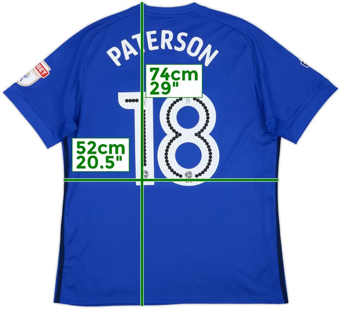2017-18 Cardiff City Home Shirt Paterson #18 - 9/10 - (L)