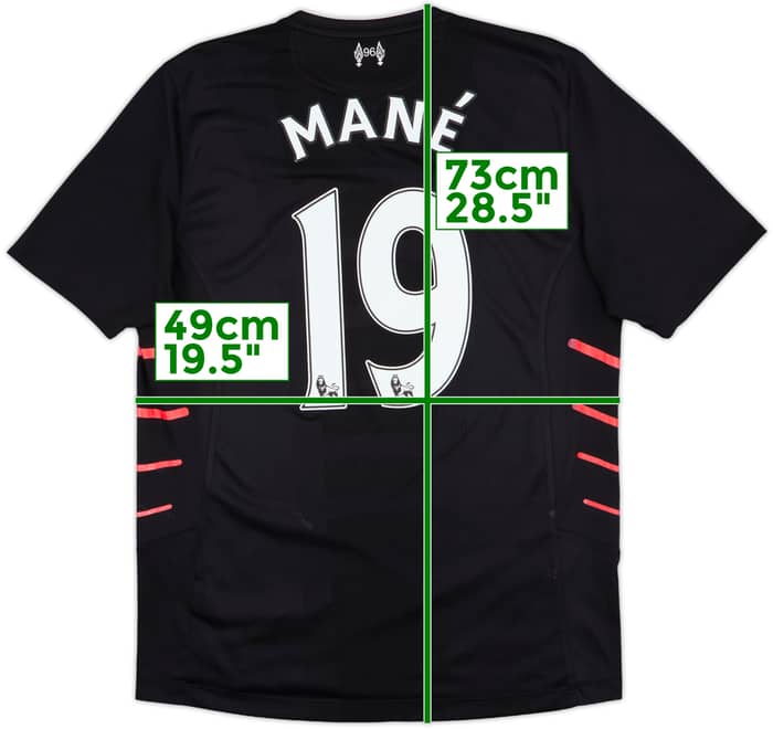 2016-17 Liverpool Away Shirt Mane #19 - 6/10 - (M)