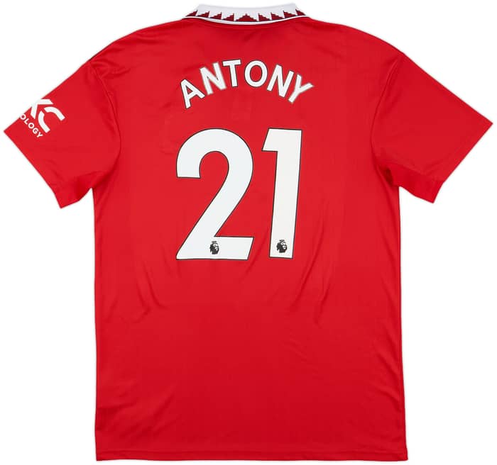 2022-23 Manchester United Home Shirt Antony #21 - 7/10 - (L)