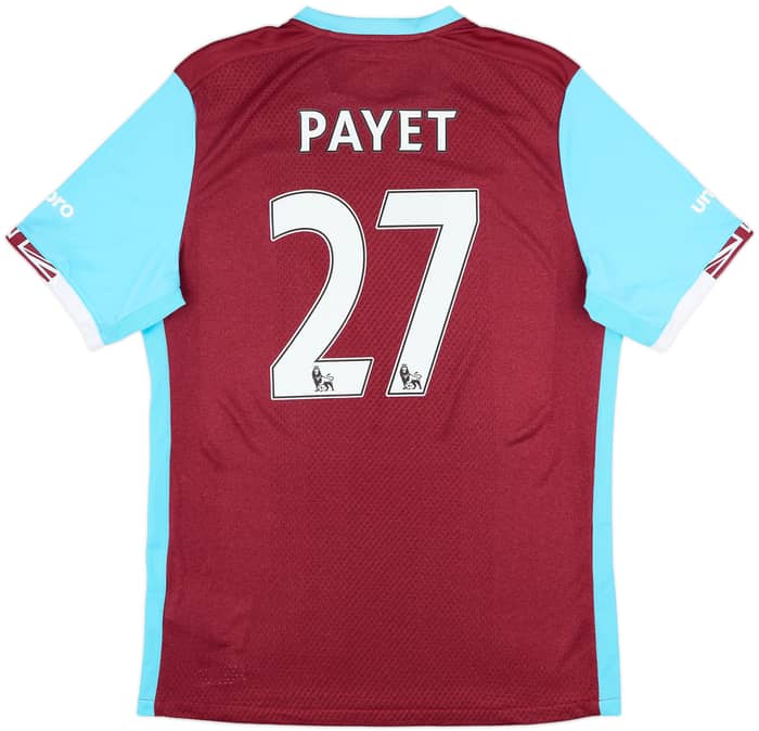 2016-17 West Ham Home Shirt Payet #27 - 10/10 - (L)