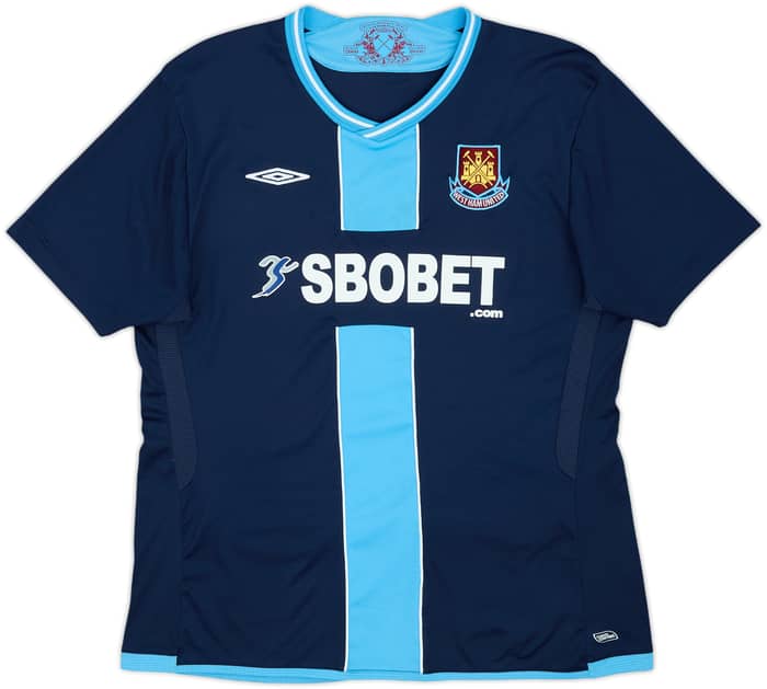2009-10 West Ham Away Shirt Noble #16 - 7/10 - (XL.Boys)