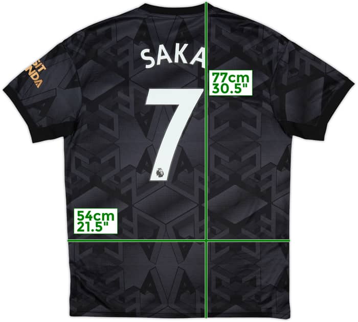 2022-23 Arsenal Away Shirt Saka #7 - 9/10 - (L)