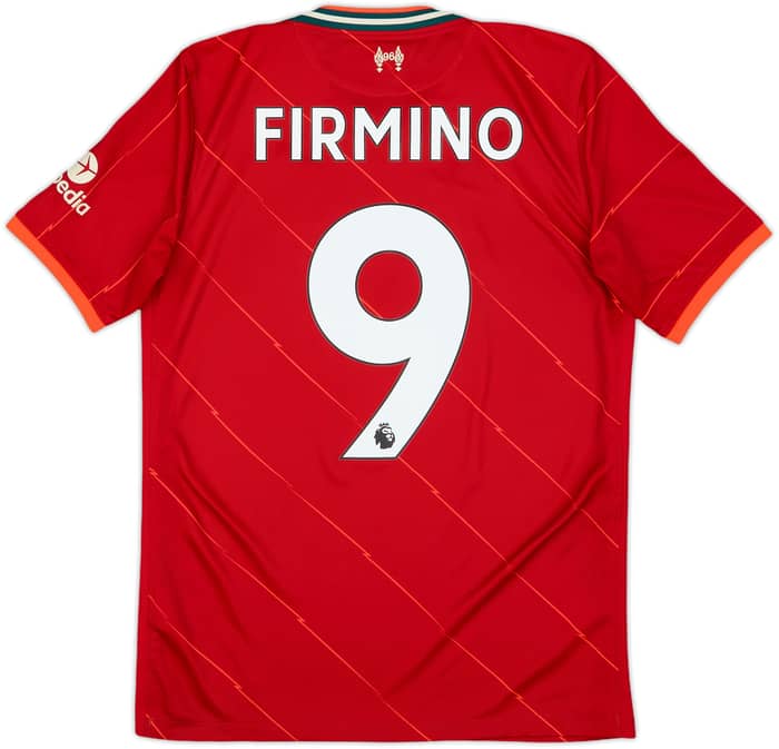 2021-22 Liverpool Home Shirt Firmino #9 - 8/10 - (XL.Boys)
